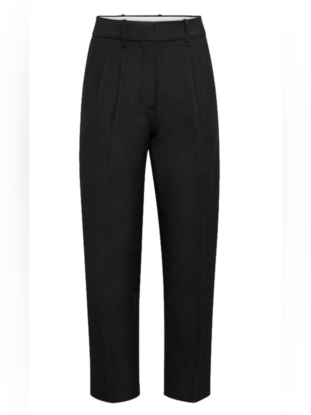 Aritzia Wilfred Black Pleated Carrot Pant Twill Size 4